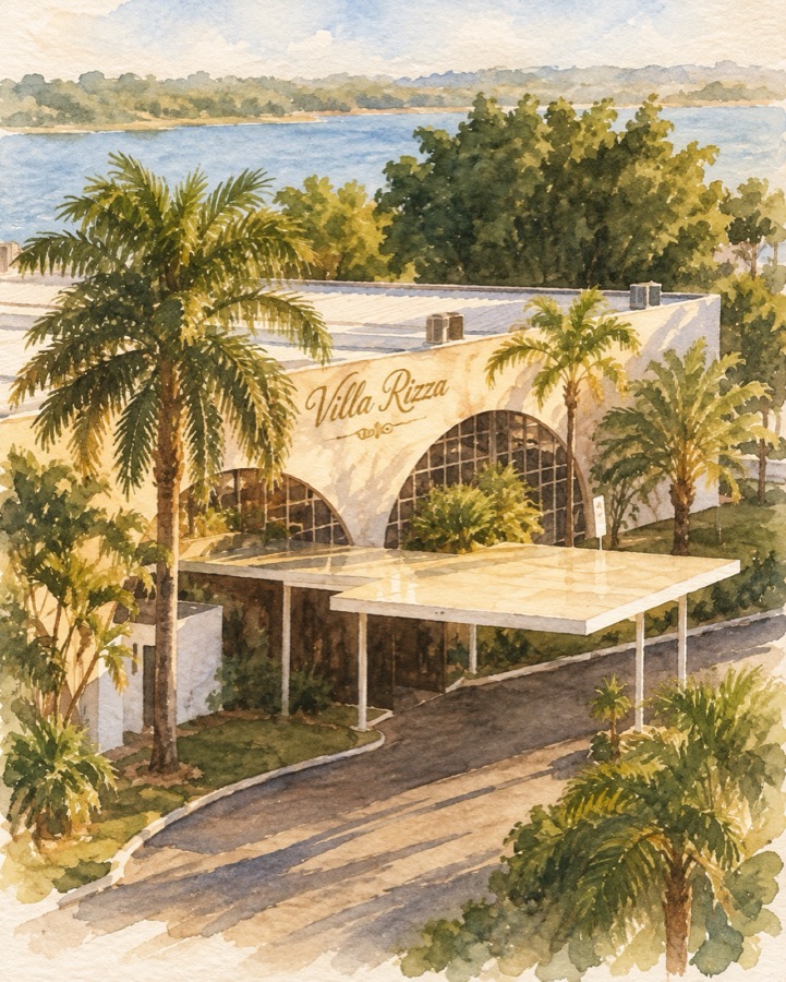 Villa Rizza, local da recepção